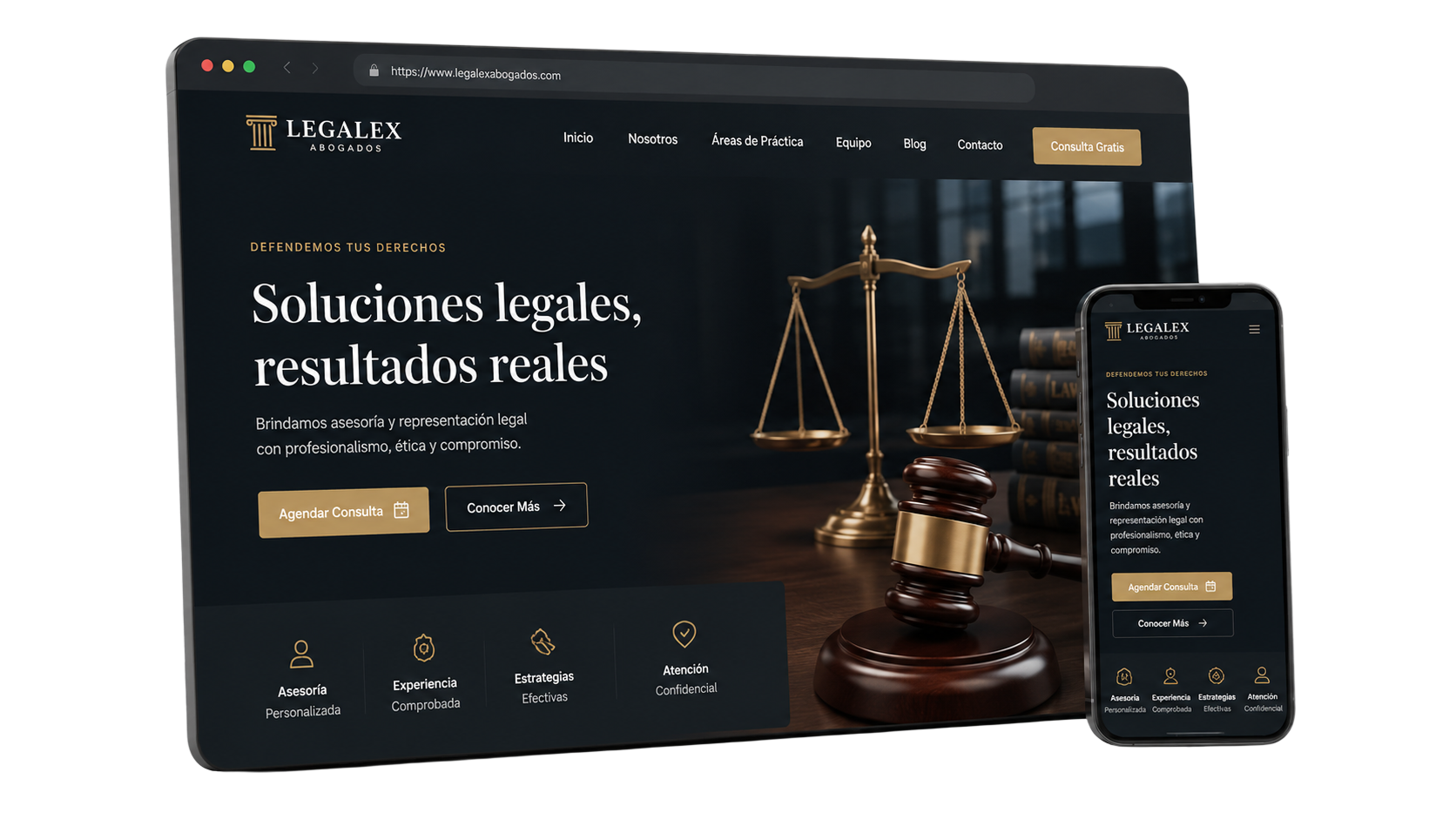 Sitio web para Despacho Legal