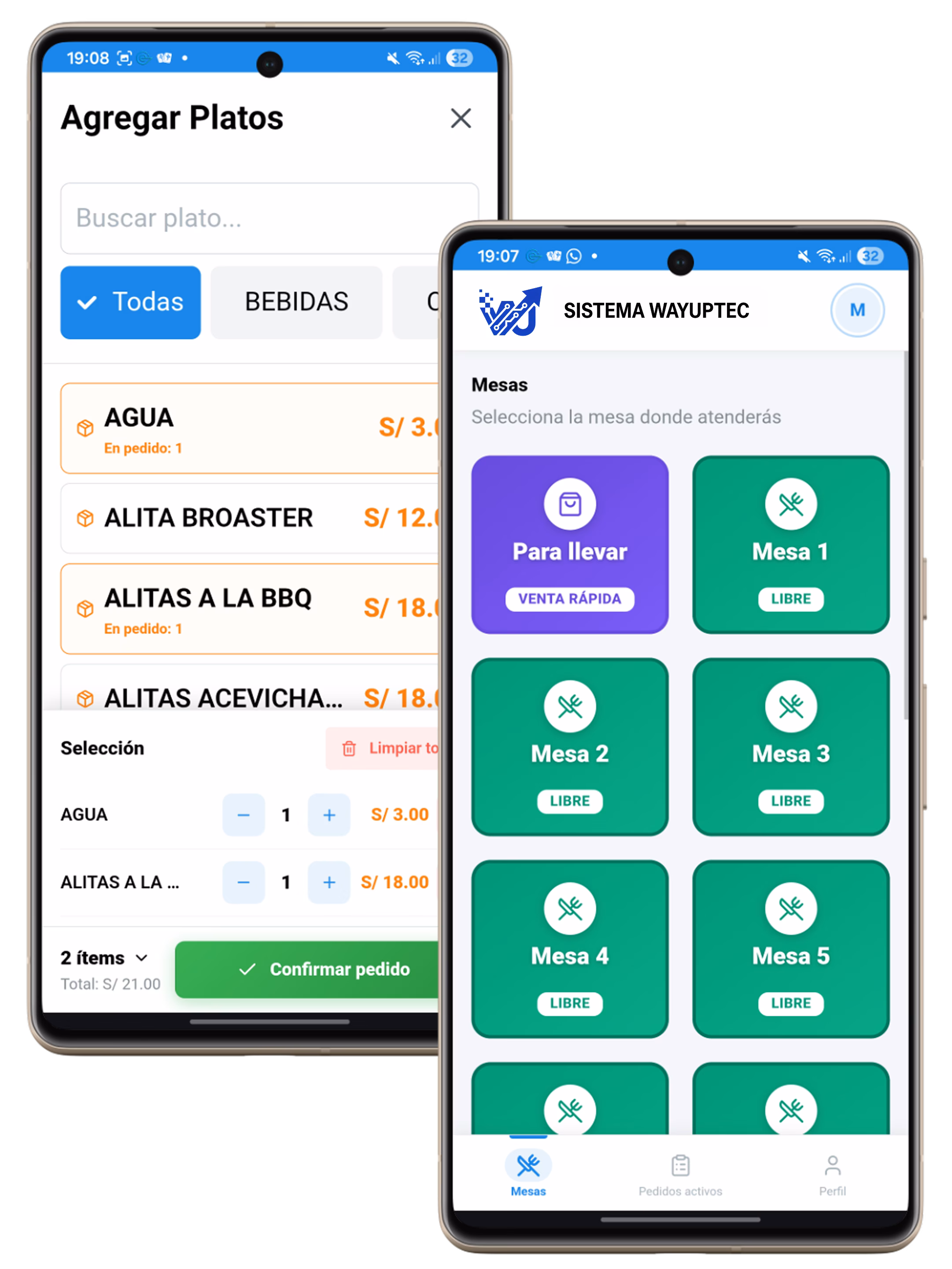 App para Mozos
