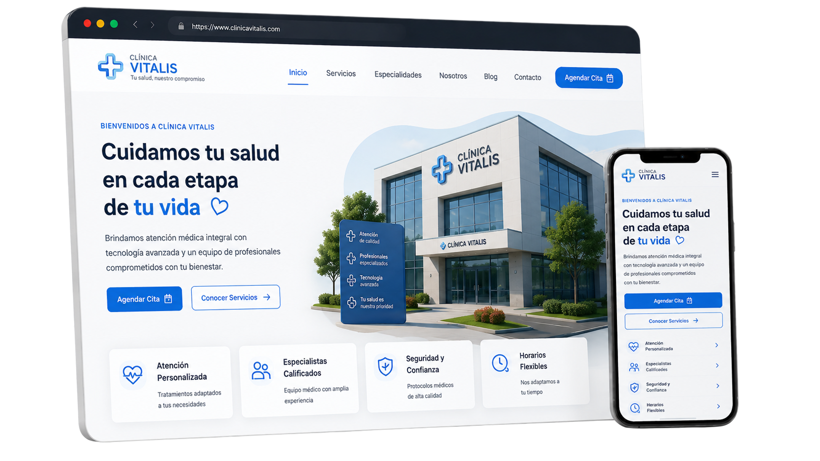 Sitio web para Clínica Médica